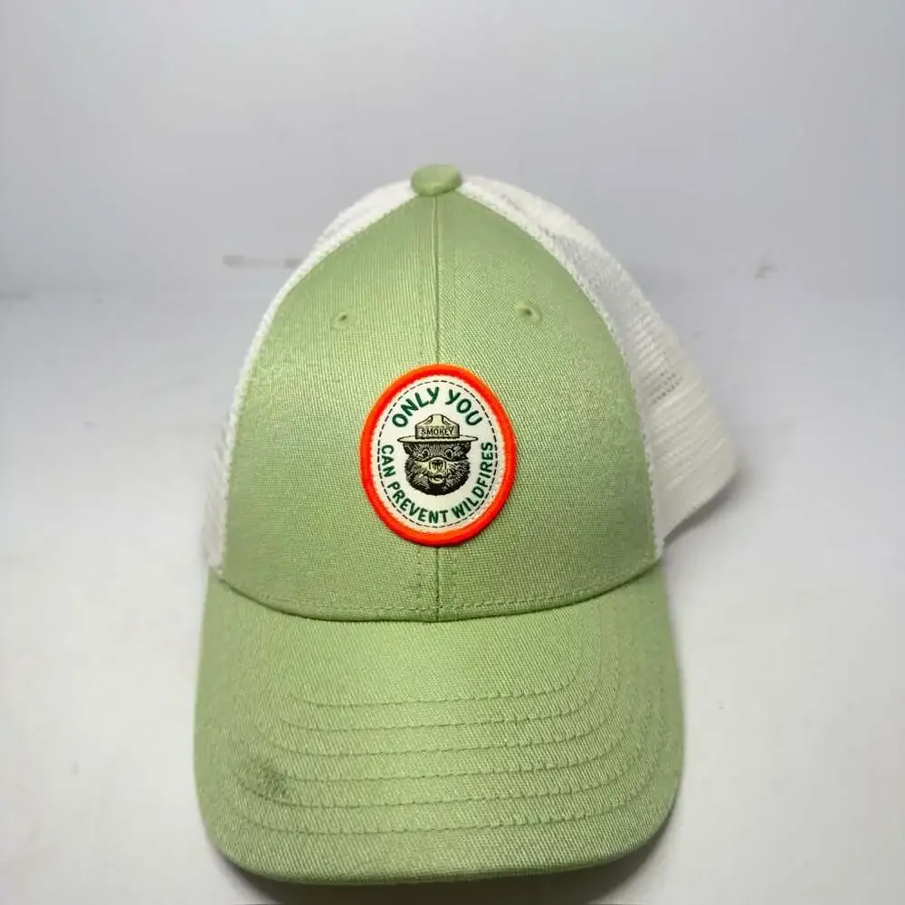 The North Face Kids Smokey Bear Mudder Trucker Hat Green White Snapback